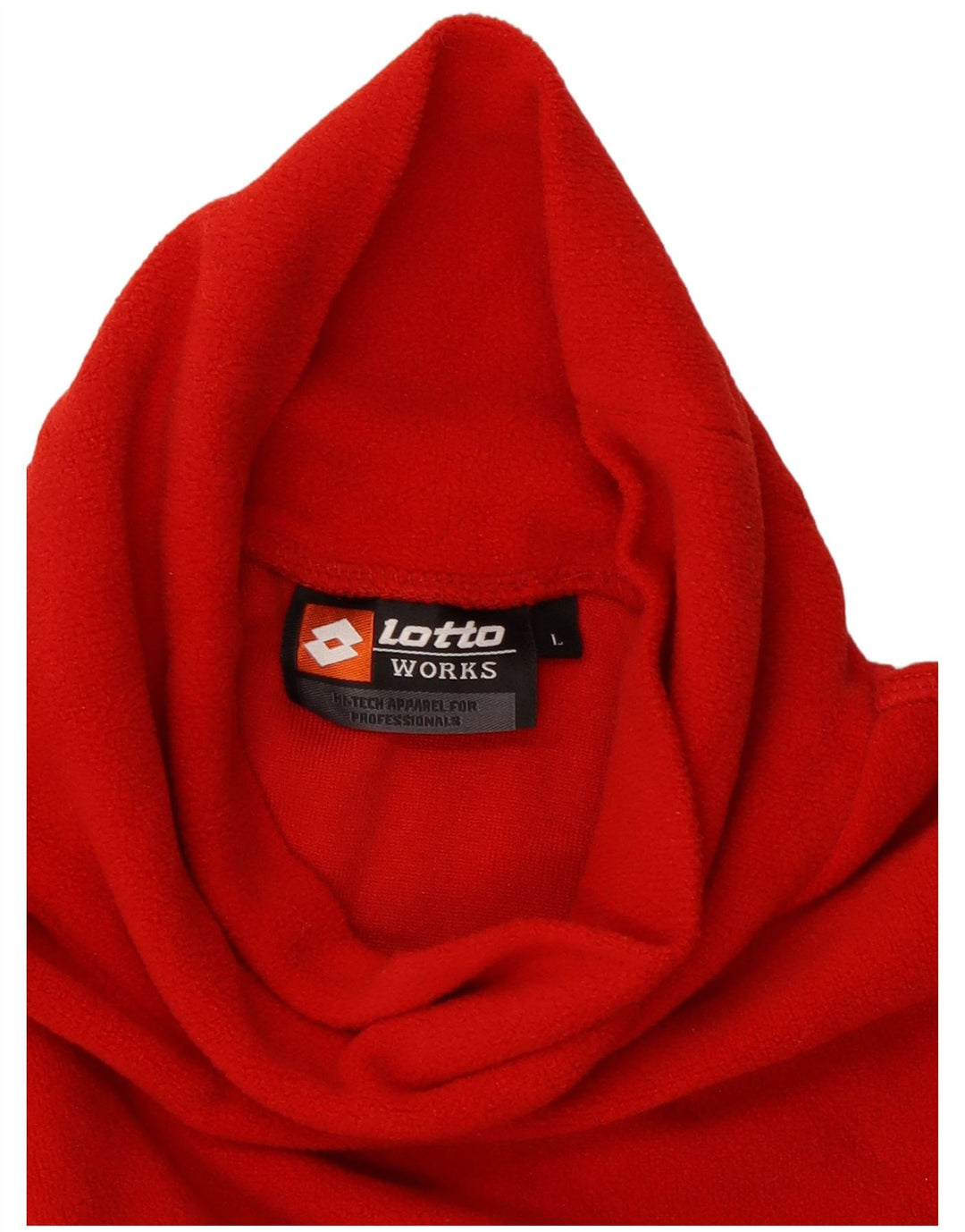 Maglione in pile da uomo LOTTO grande poliestere rosso