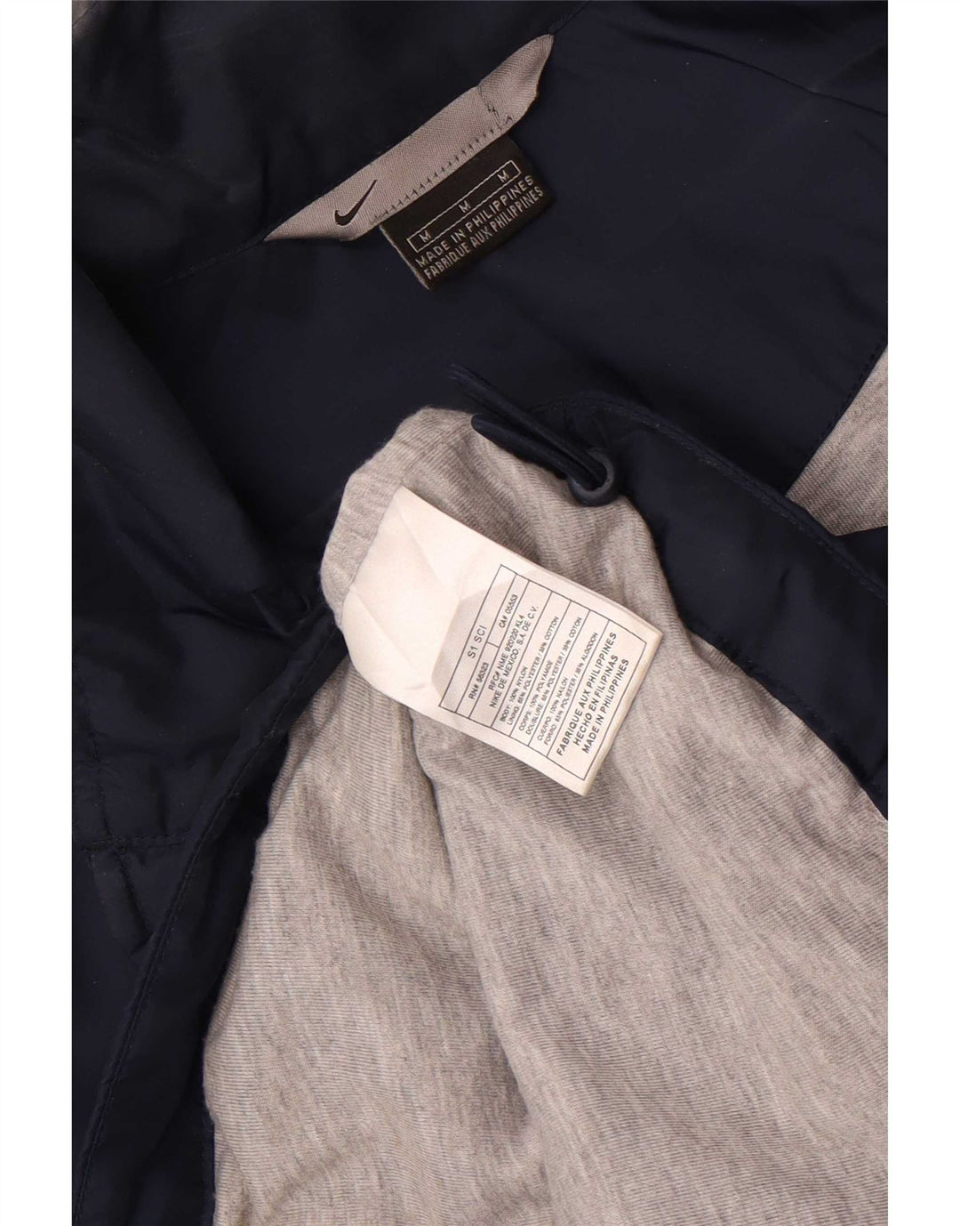 Nike Mens Rain Jacket UK 38 Medium Navy Blue Nylon