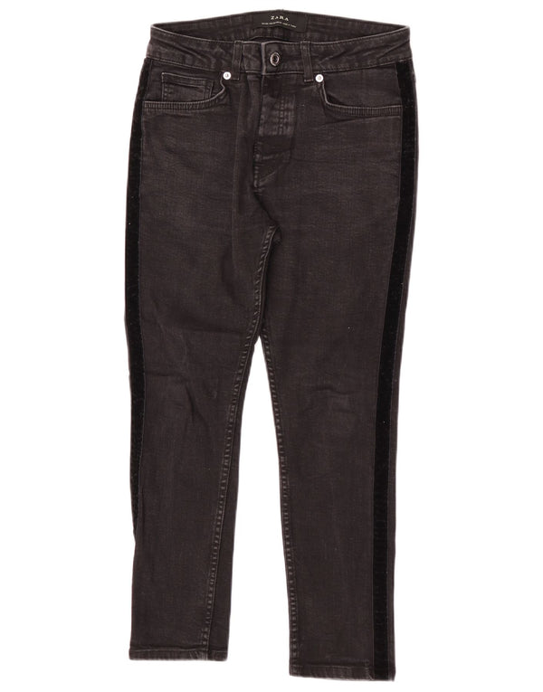 Męskie jeansy Zara Cropped EU 38 Small W30 L24 Czarny blok kolorów