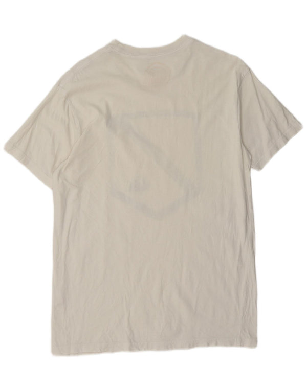 T-shirt grafica da uomo Quiksilver Top grande in cotone bianco