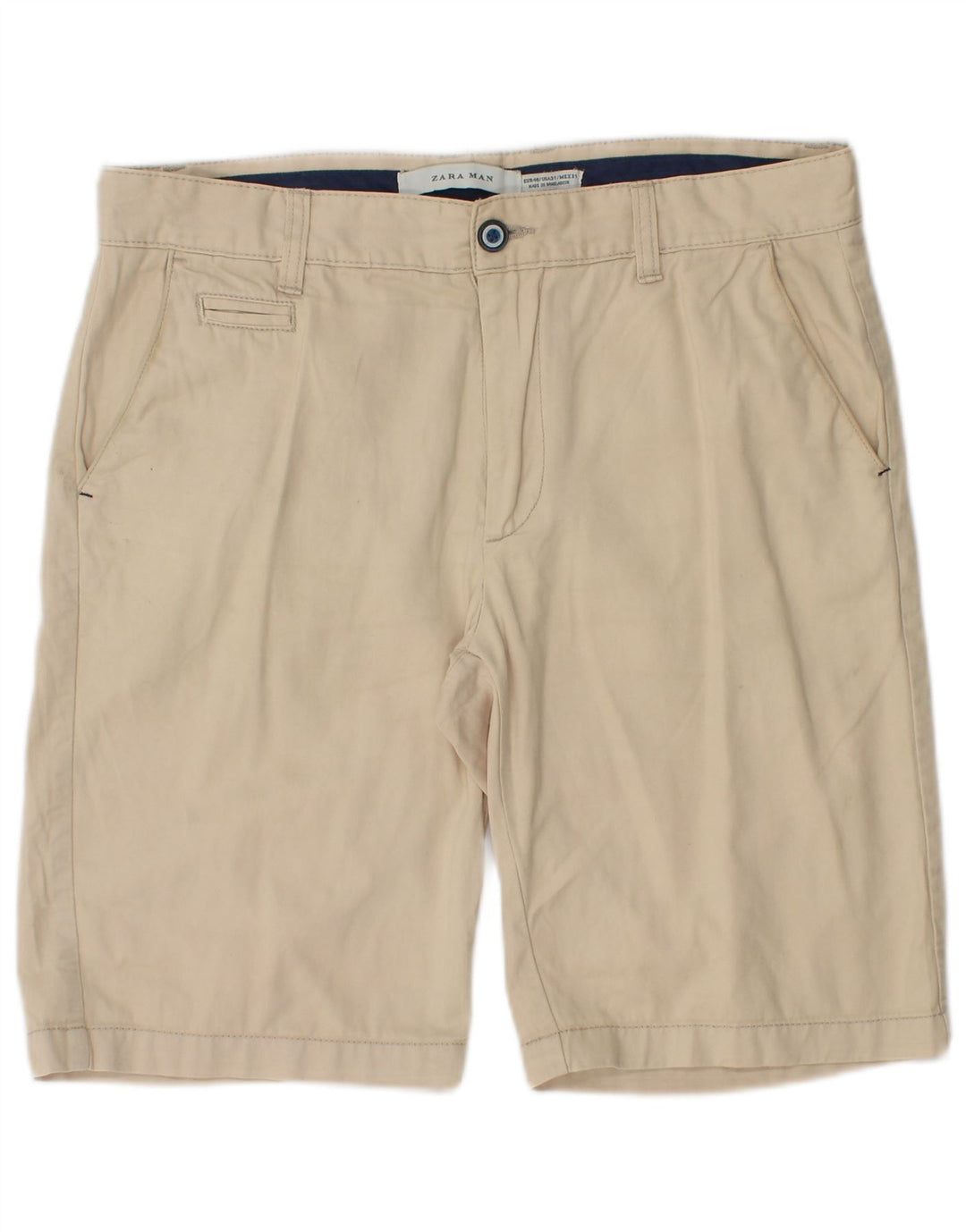 Pantaloncini chino da uomo Zara EU 40 medi W31 Beige