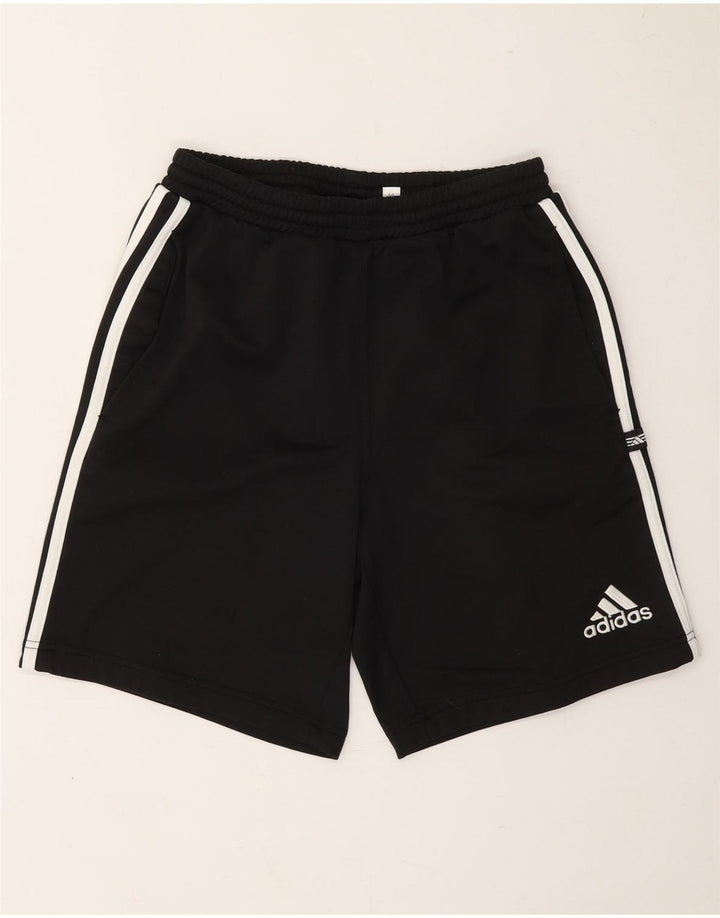 ADIDAS Boys Sport Shorts 13-14 Years Black Polyester Vintage Adidas and Second-Hand Adidas from Messina Hembry 