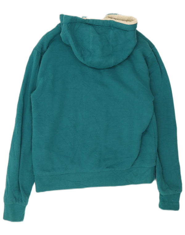 Saltrock Mens Graphic Zip Hoodie Sweater Small Green Cotton