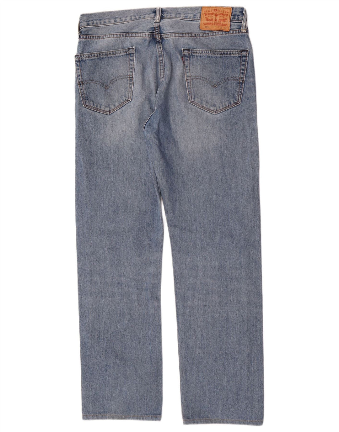 Levi's Herren 505 Straight Jeans W34 L32 Blaue Baumwolle