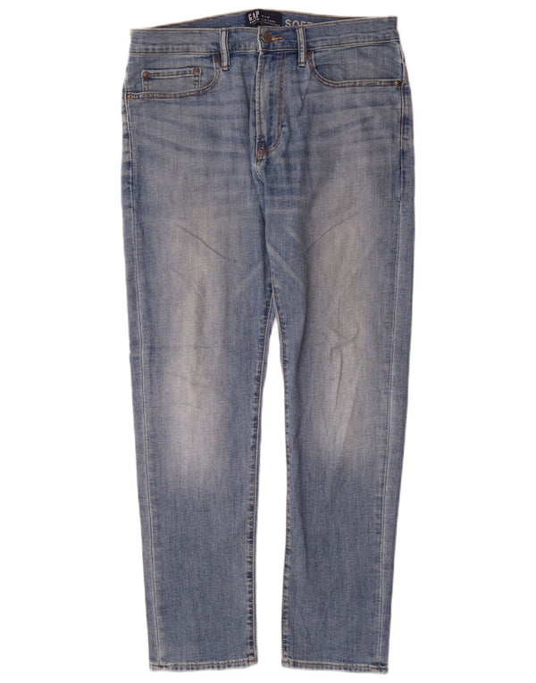 Vaqueros Cónicos Y Entallados De Talle Alto Para Mujer Gap W32 L30 Algodón Azul