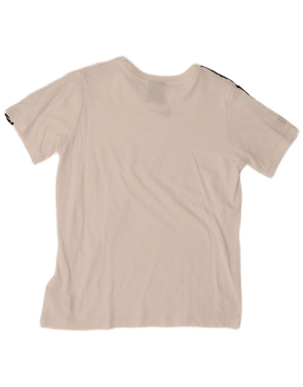 Nike Boys Graphic T-Shirt Top 13-14 Years XL White Colourblock Cotton