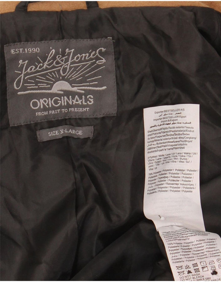 Jack & Jones Herrenmantel UK 42 XL Braune Wolle