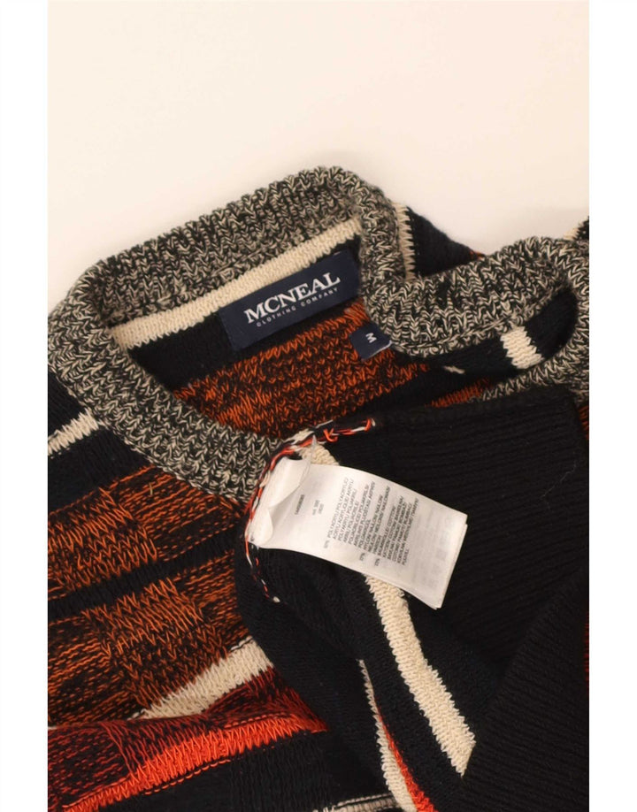 Maglione maglione girocollo da uomo McNeal a righe medie multicolore