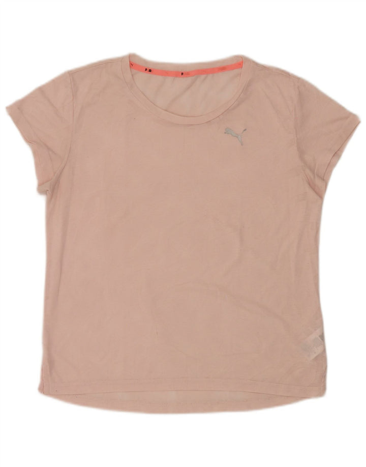 Puma Womens T-Shirt Top UK 16Large Pink Polyester