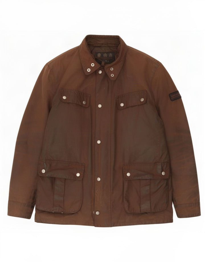 Giacca da uomo in cotone cerato Barbour UK 40 grande marrone