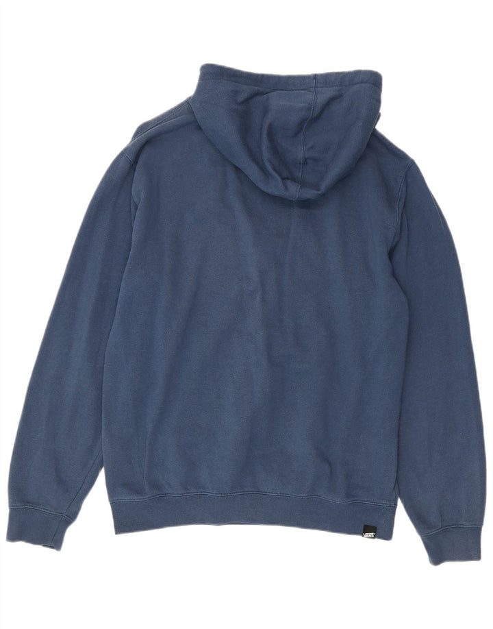 Vans Pull à capuche graphique en coton bleu moyen homme