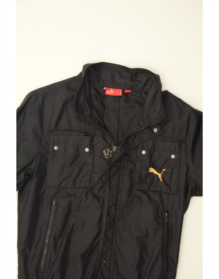 PUMA Womens Bomber Jacket UK 10 Small  Black Vintage Puma and Second-Hand Puma from Messina Hembry 
