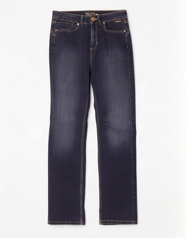 Marks & Spencer Dame Per Una Slim Jeans UK 8 Small W26 L30 Navy Blue