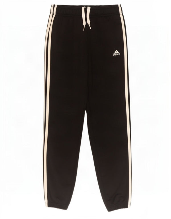 Adidas Jungen-Trainingshose, Jogginghose, 9–10 Jahre, schwarzes Polyester