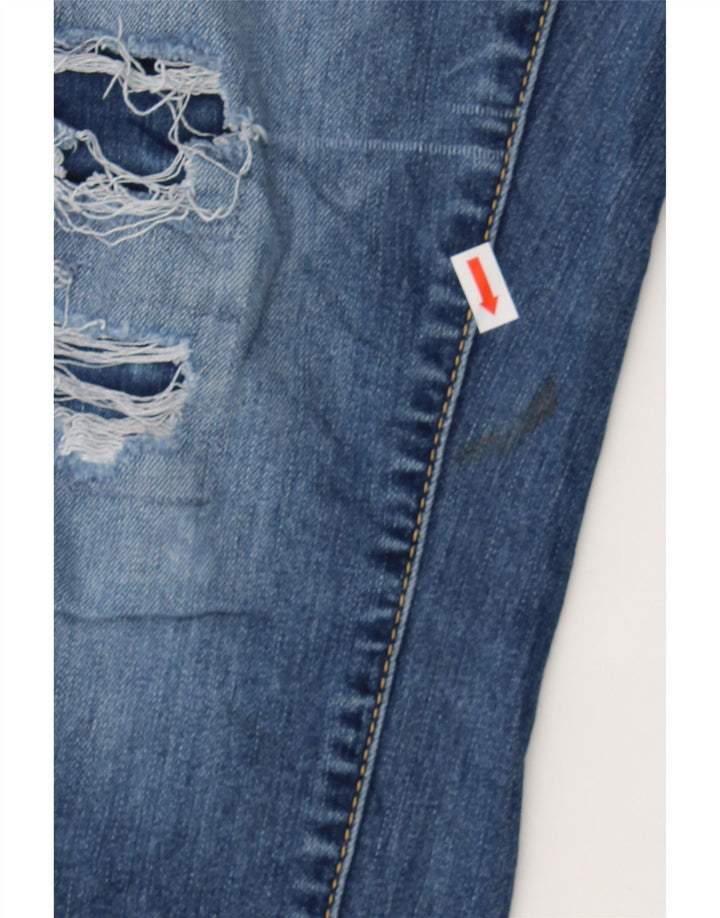 MOSSIMO Womens Distressed High Rise Jegging Jeans US 4 Small W27 L27 Blue Vintage Mossimo and Second-Hand Mossimo from Messina Hembry 