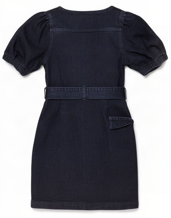 Abito in denim da donna Topshop UK 8 piccolo cotone nero