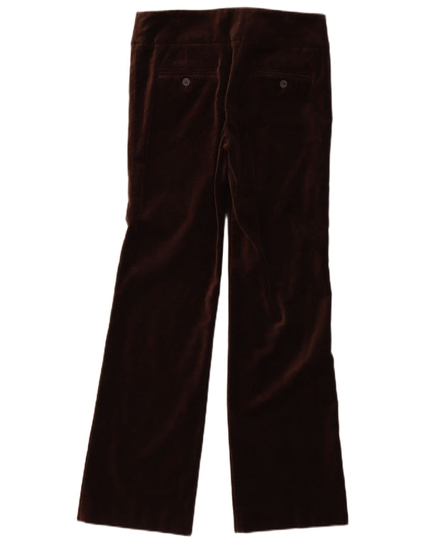 Monsoon Pantaloni casual in velluto bootcut da donna UK 8 Small W32 L32 Marrone