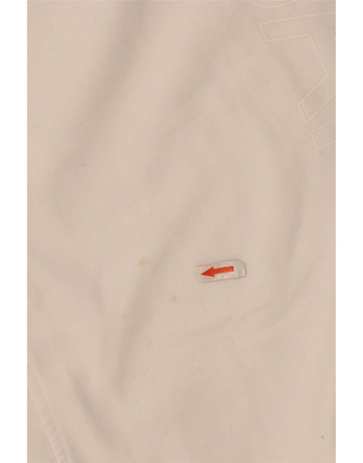 Ted Baker moletom feminino superdimensionado tamanho 2 poliéster branco pequeno