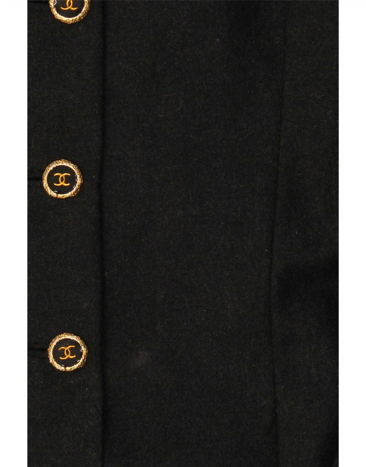 Vintage Blazer 6 boutons pour femme UK 12 Gris moyen
