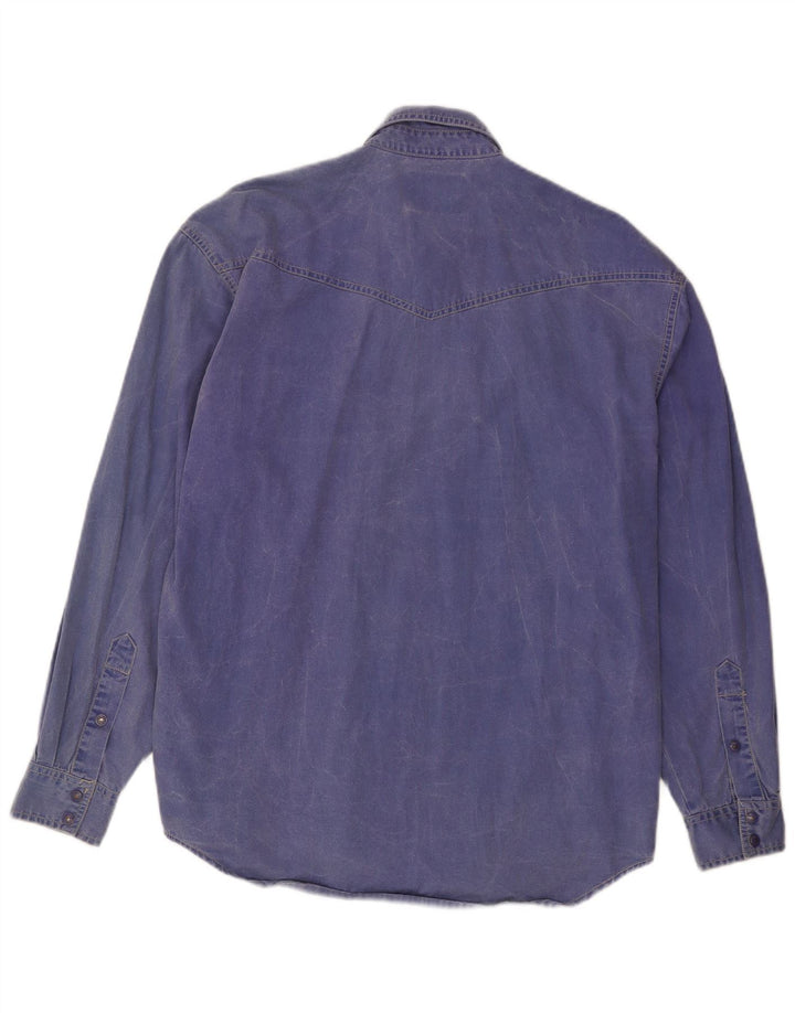 WRANGLER Herreskjorte Medium Blå Bomuld