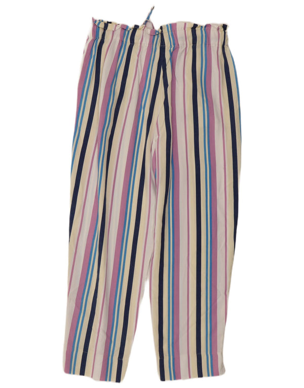 Γυναικείο Cropped Παντελόνι Benetton Medium W30 L26 Πολύχρωμο ριγέ