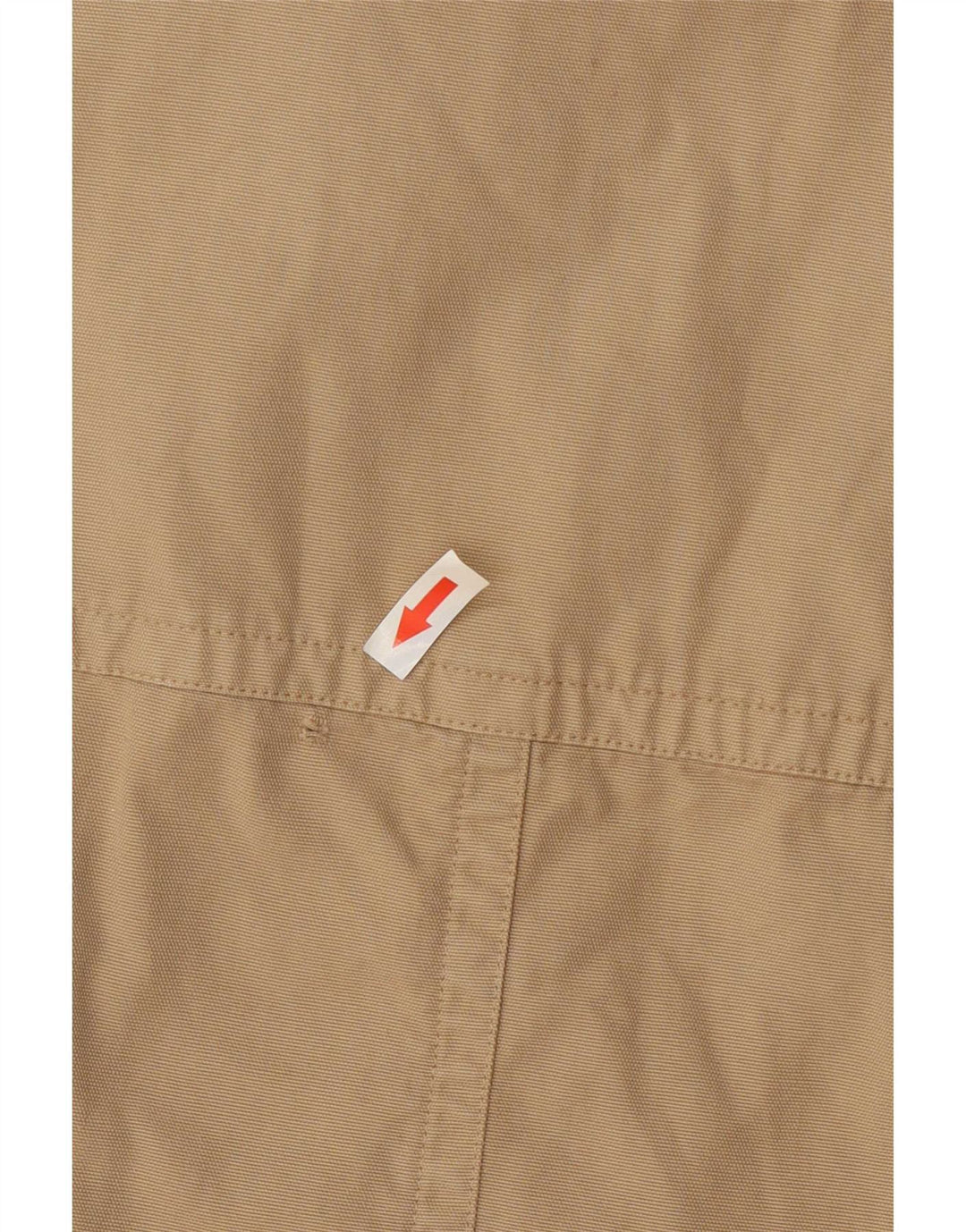 Zara Mens Bomber Jacket UK 42 XL Beige Cotton