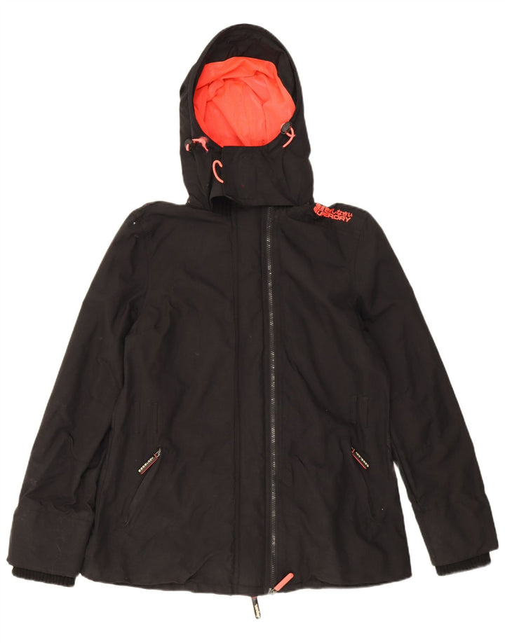 Giacca a vento da donna Superdry The Windmac Graphic Windbreaker UK 16 Large Nera