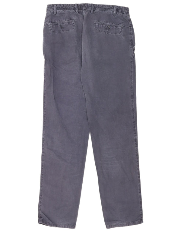 Massimo Dutti Ανδρικό ίσιο παντελόνι Chino EU 44 Large W32 L34 Navy Blue