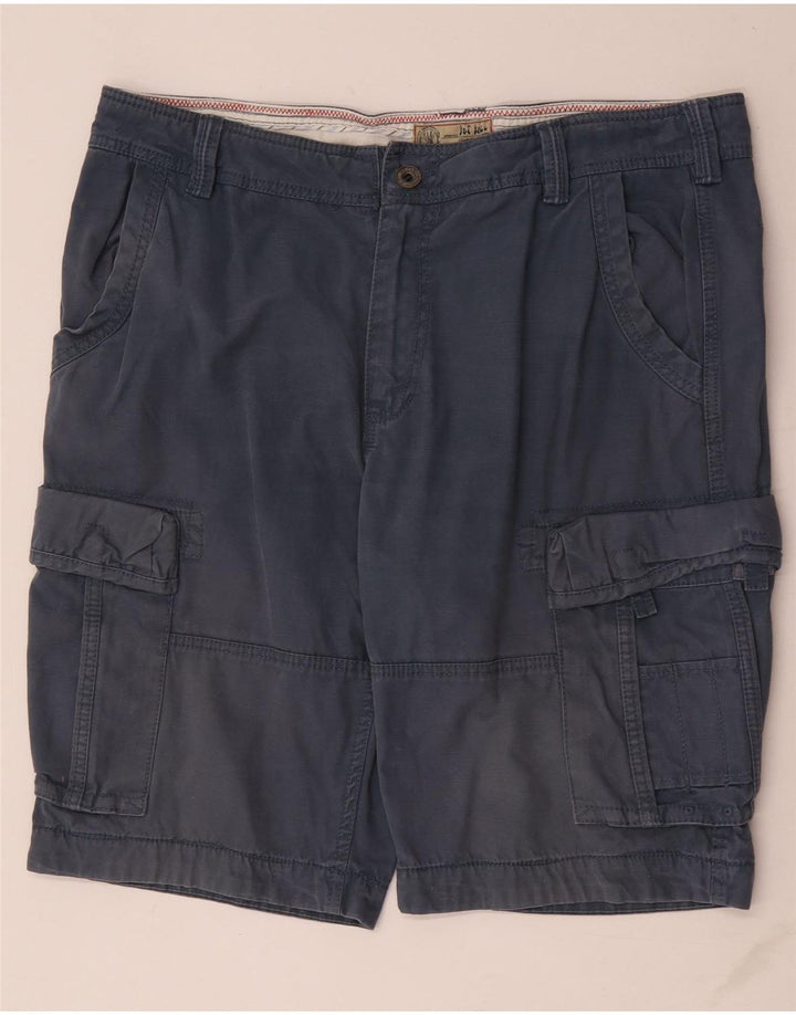 Fat Face Herre Cargo Shorts W38 XL Marineblå Bomuld