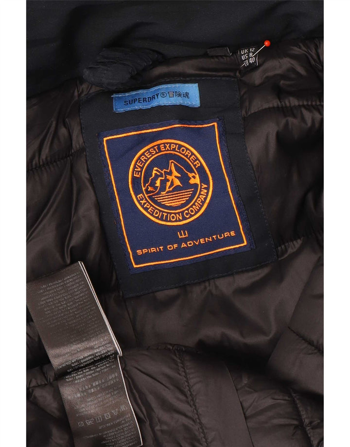 Superdry Chaqueta De Esquí Acolchada Para Mujer UK 40 Medium Azul Marino Nylon