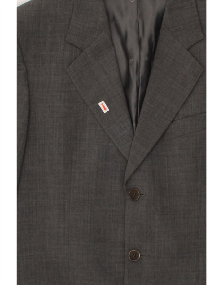 VALENTINO Herre 3-knap 2-delt sæt IT 48 Medium W38 L32 Grå Virgin Wool