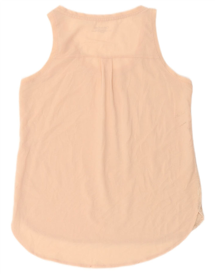 Calvin Klein Womens Vest Top UK 10 Small Pink Spotted Polyester