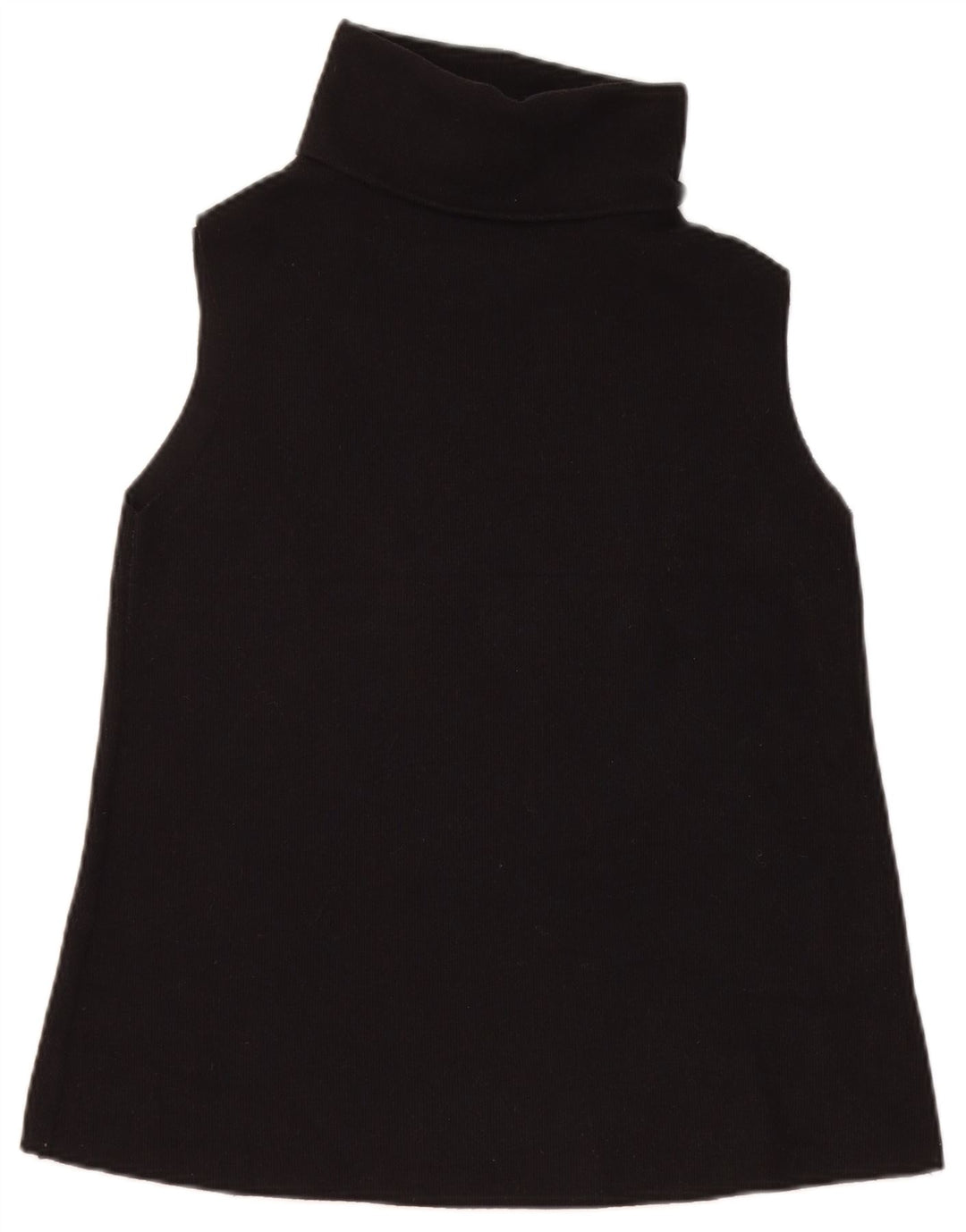 Zara Womens Vest Tank Top UK 12 Medium Black Cotton