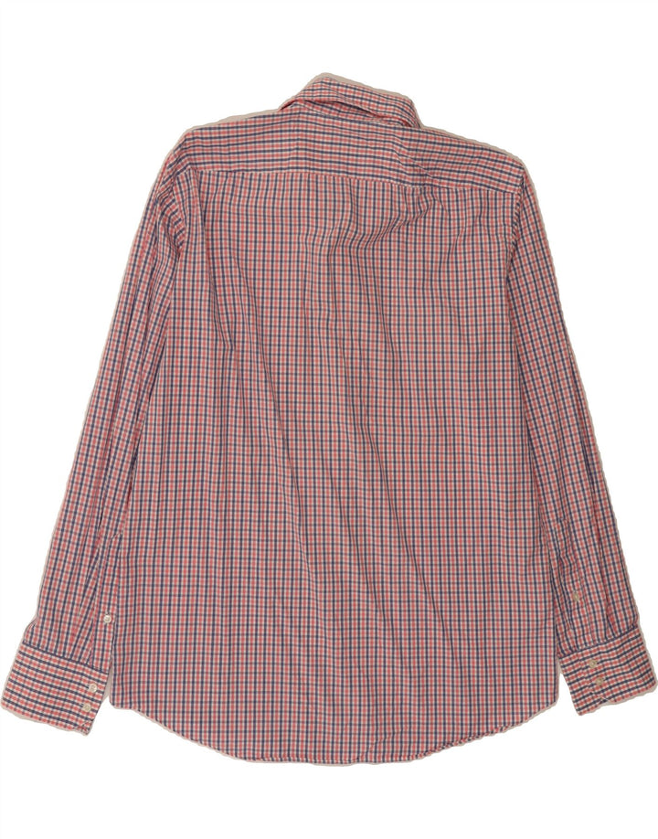 HUGO BOSS Mens Regular Fit Shirt Size 41 16 Large Pink Check Vintage Hugo Boss and Second-Hand Hugo Boss from Messina Hembry 