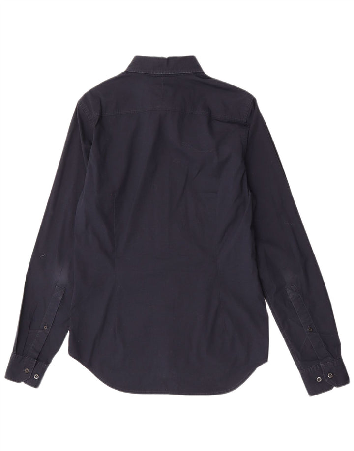 G-Star Mens Shirt Small Navy Blue