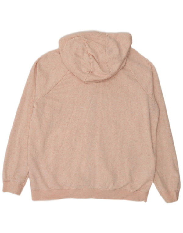 Nike Mens Zip Hoodie Sweater Large Pink Flecked Cotton