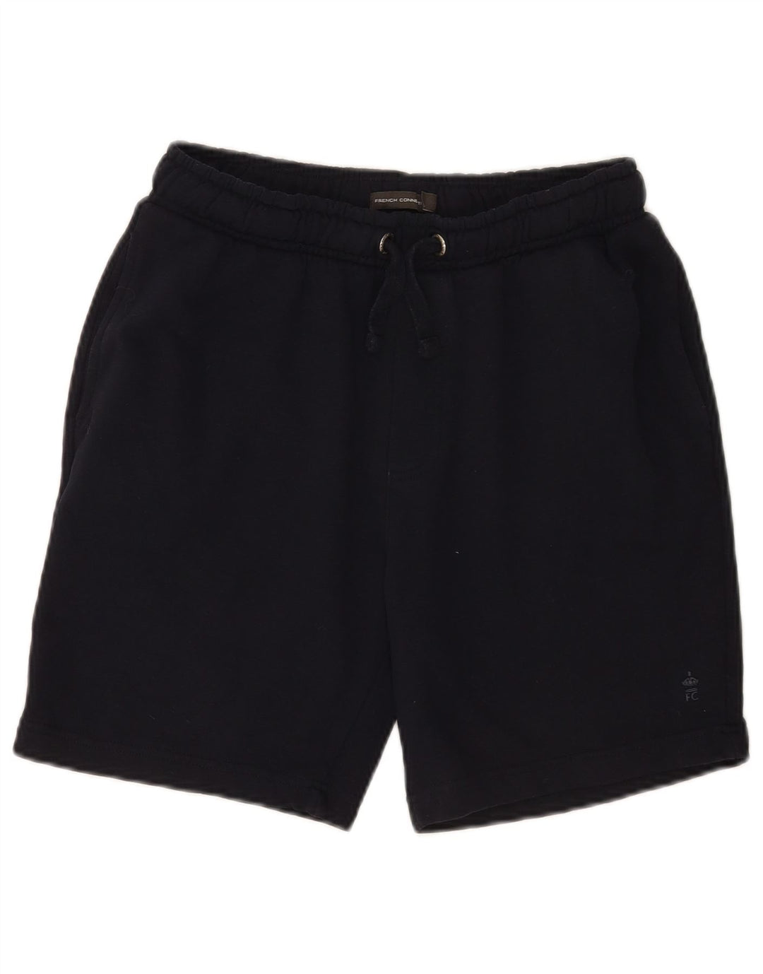 French Connection Mens Sport Shorts Small Navy Blue Cotton