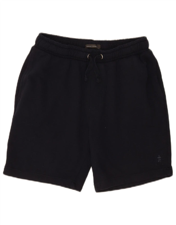 French Connection Mens Sport Shorts Small Navy Blue Cotton