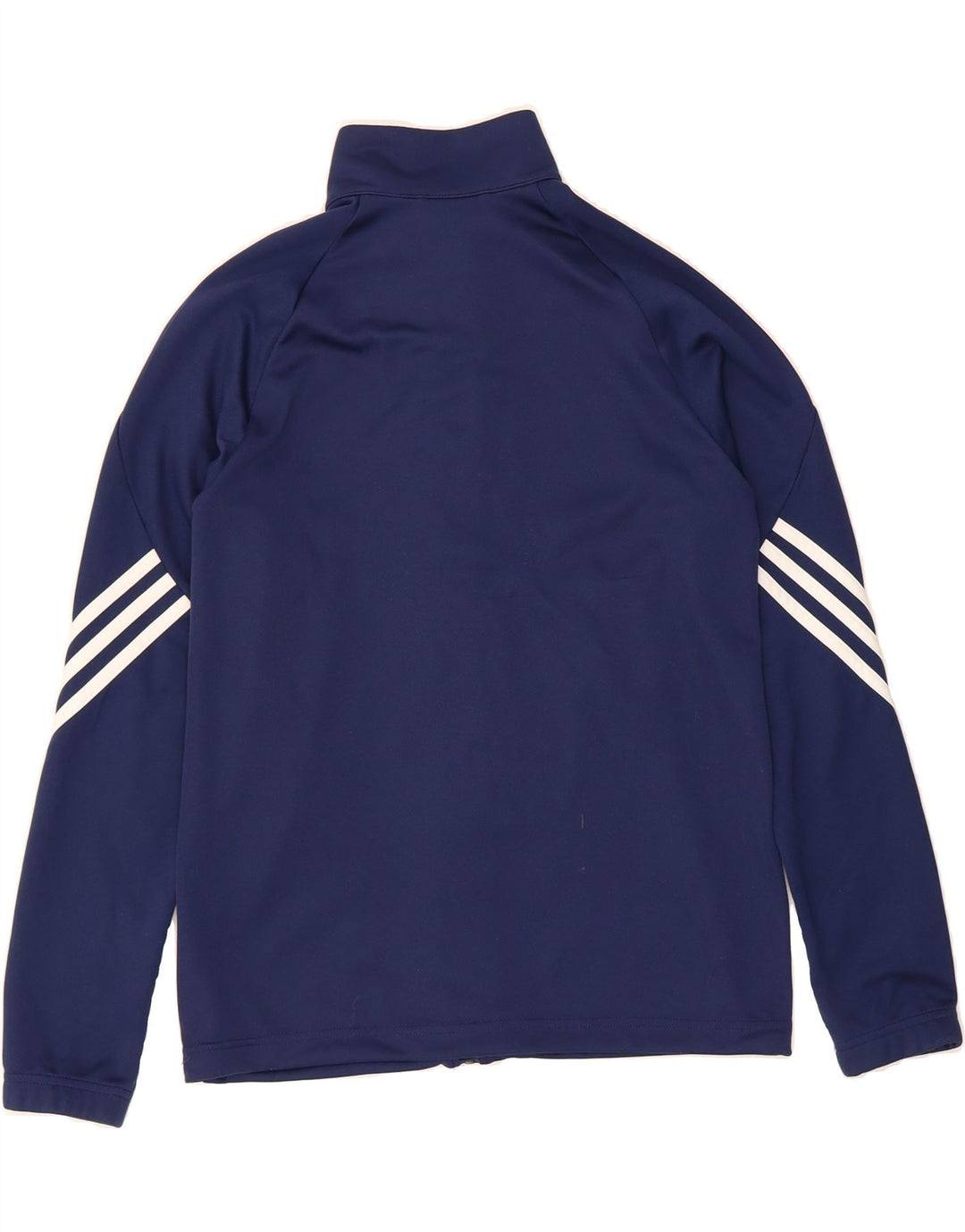 ADIDAS Boys Climalite Tracksuit Top Jacket 13-14 Years Navy Blue Polyester Vintage Adidas and Second-Hand Adidas from Messina Hembry 