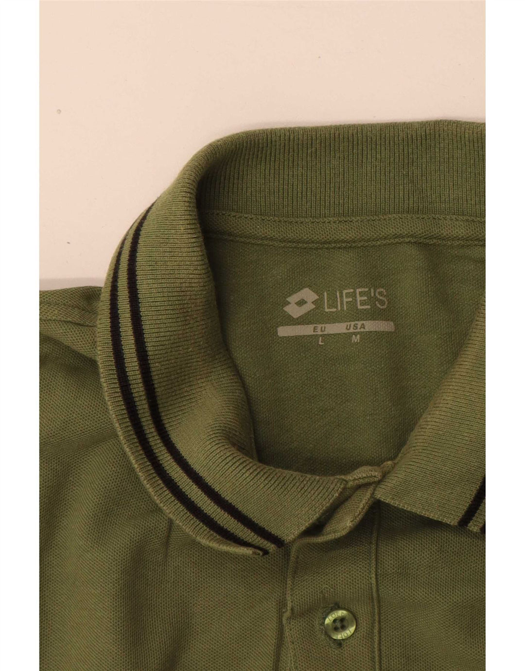 Polo da uomo vestibilità regolare Lotto Large verde
