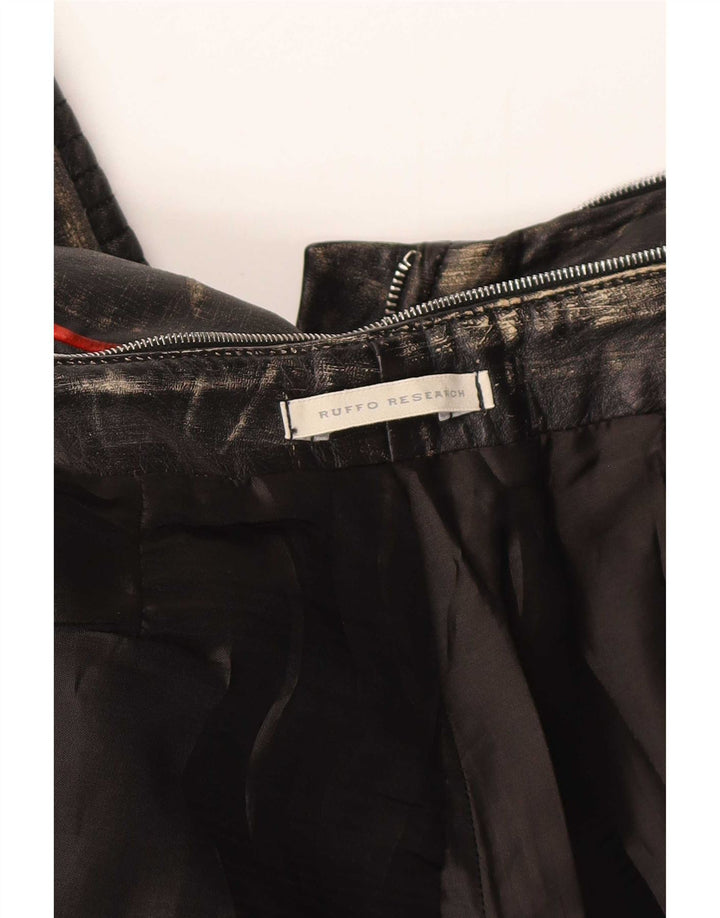 Rufffo Research Womens Biker Trousers W28 L34 Black Flecked