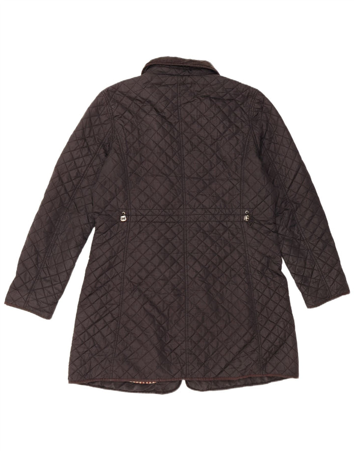 Hobbs Womens Quilted Quilted Jacket UK 14 Medium  Black Nylon