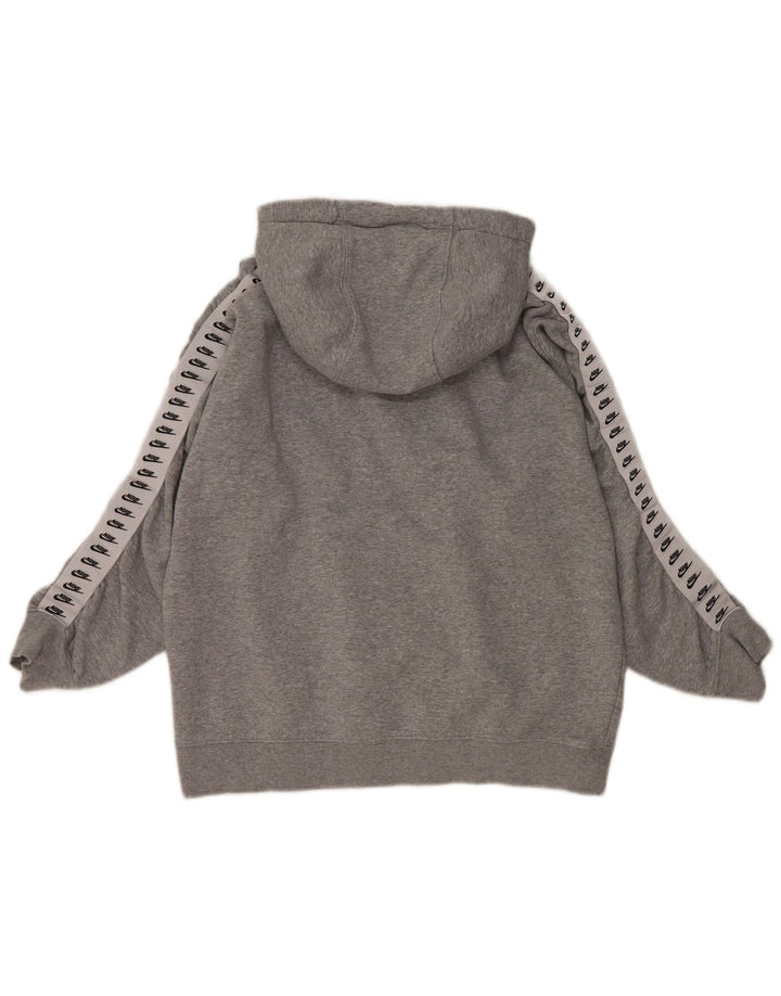 NIKE Womens Graphic Full Tracksuit UK 14 Medium  Grey Colourblock Cotton