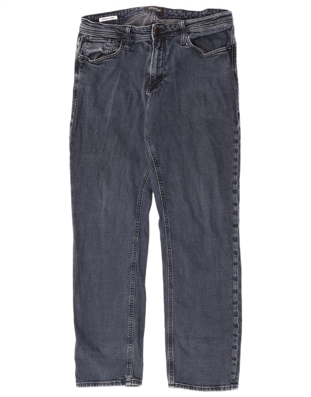 Jack & Jones Jean Droit Clark Regular W34 L29 Homme Bleu Coton