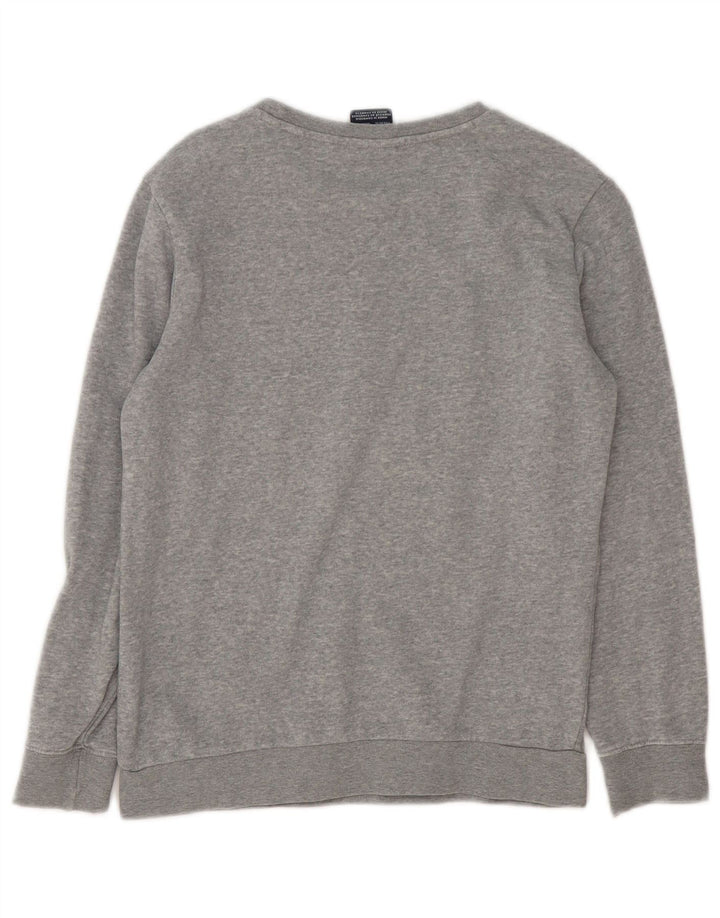 Champion Boys Graphic Sweatshirt Jumper 11-12 Years Large Grey Flecked