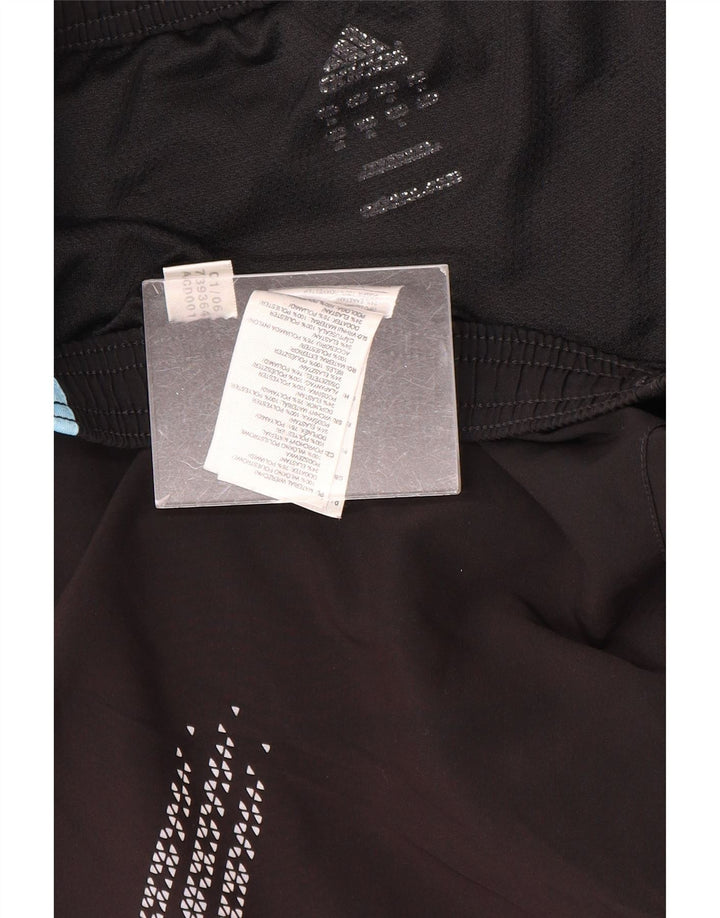 Pantaloncini sportivi Adidas Climacool da uomo, poliestere color block medio nero
