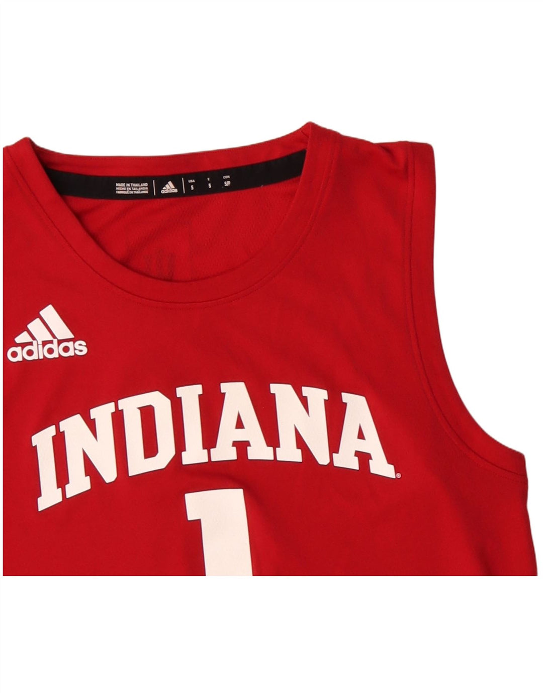Męska kamizelka z grafiką ADIDAS Indiana, mała, czerwona, poliester