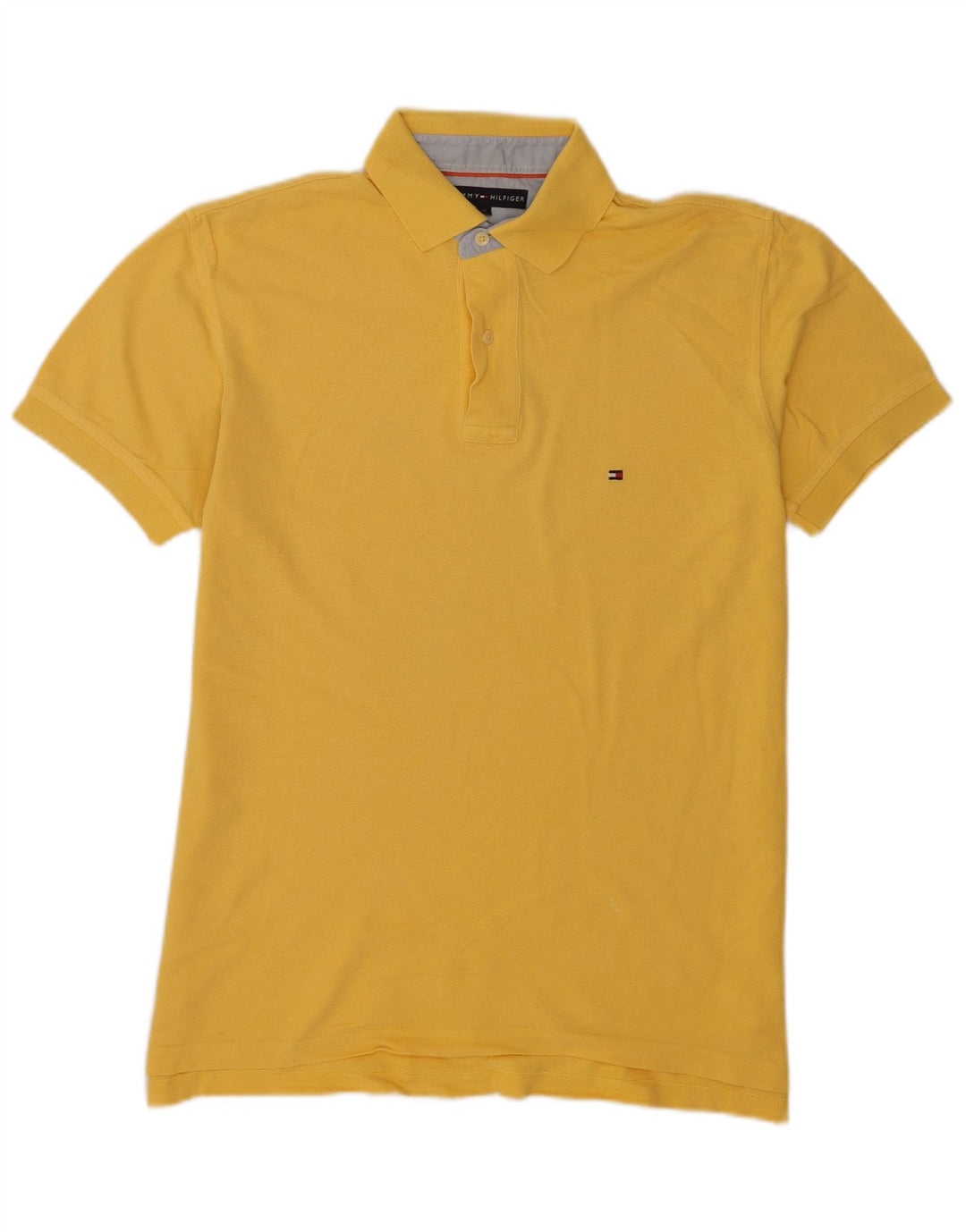 Tommy Hilfiger Mens Polo Shirt Medium Yellow