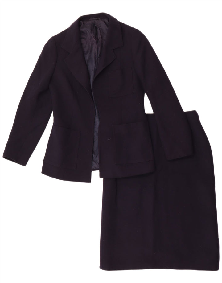 Max Mara Damen 2-teiliges Rockset IT 44 Medium W26 Marineblau