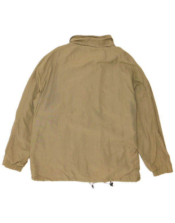 Diadora Mens Rain Jacket UK 40 Large Khaki Polyamide